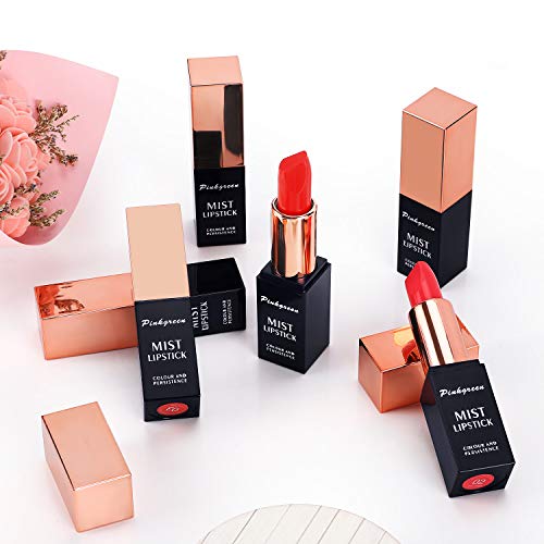PINKGREEN Color Matte Lipstick, Waterproof Long Lasting Formula, Lip