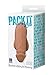 Doc Johnson - Pack It - Prosthetic Flaccid Penis - Realistic Size and Feel - Lite (110 g) - Caramel