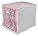 Precision Pet Snoozzy Baby Duvet Crate Cover, 24-Inch,Reversible Gray and Gray with Pink dots