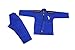 Vector Sports 100% Cotton Pearl Weave Kids Brazillian Jiu Jitsu BJJ Gi Attila Series Kimono Lightweight Preshrunk Fabric with Free White Belt (Blue, K1)