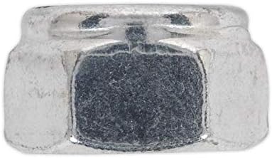 Sealey NLN10 Nylon Lock Nut M10 Zinc DIN 982 Pack of 100, Silver - Image 3