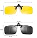 ElementsActive Polarized Clip On Sunglasses for Driving with UV Protection and Convenient Flip Up Extra Hidden Clips - Large Lens - Double Combo Set