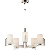 Maxim Dart-Five Light Chandelier-26 Inches Wide by 13.5 inches high-Satin Nickel Finish -Traditional Installation