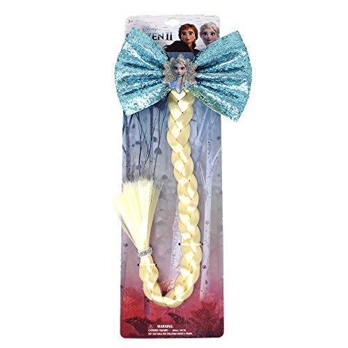Frozen 2 Girls Faux Hair Braid, Princess Elsa Costume