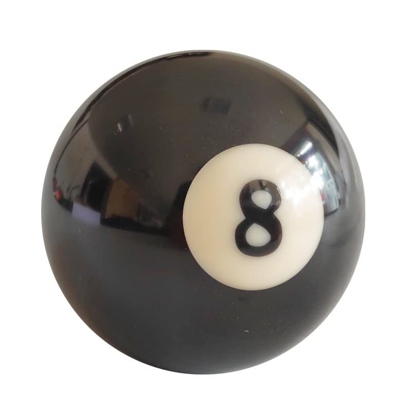 Teekerwan Billiard #8 Ball Standard Regulation Size 2-1/4, Regulation Size Billiard #8 Pool Ball Replacement Eight Ball OR Standard Billiard Pool Cue Ball Replacement Ball (2-1/4)