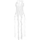 hzjuyicn Womens Sleeveless Asymmetrical Ruffles Tank Tops Casual Blouse Shirts Slim Fitted Y2K Summer Outfits 2025