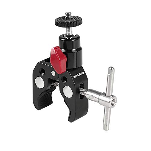 CAMVATE Super Clamp Articulated Mini Ball Head with 1/4"-20 Thread Hole