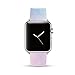 Iridescent Pink Replacement Band for iWatch 38mm Pastel Bay Wrist Band PU Leather Strap for Apple Watch Smartwatch Series 3 2 1 Version