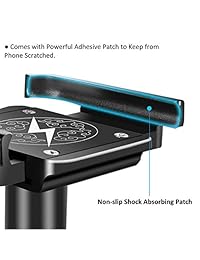 Soporte de aleación de aluminio para moto, soporte de teléfono móvil con ángulo de 360°, ajustable, para manillar de bicicleta con gancho, compatible con smartphones iPhone de 4,0 a 6,5 pulgadas, Samsung Blackberry Huawei