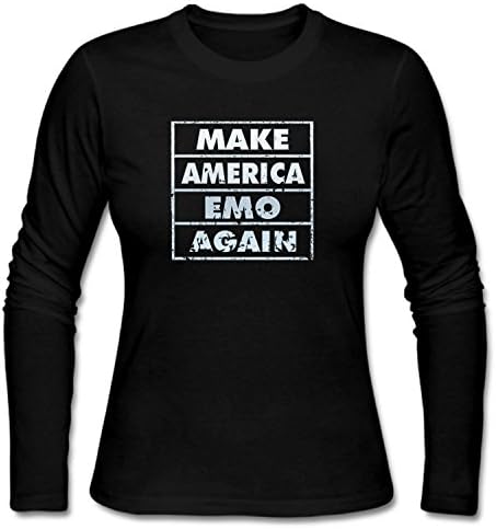 WYLIN Women's Make America Emo Again Long Sleeve Tee