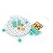AKIO CRAFT Turquoise Small Cube Candy Boxes Bulk Teal Blue Wedding Party Favors Gift Boxes Baby Bridal Shower Thank You Treat Candy Boxes Supplies, 2x2x2 inch, 50pc