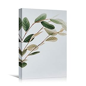 signwin Canvas Wall Art Leaves Portraiture Colorful Floral...