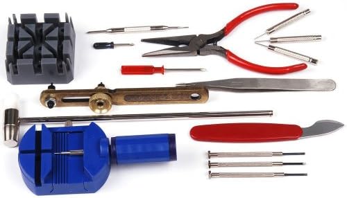 16 Piece Watch Repair Tool Kit Watchband Link Strap Pin Back Remover
