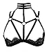 BODY CAGE Women Body Harness Bra Hollow Out Cage Carnival Photography Clubwear Adjustable Punk Goth Black