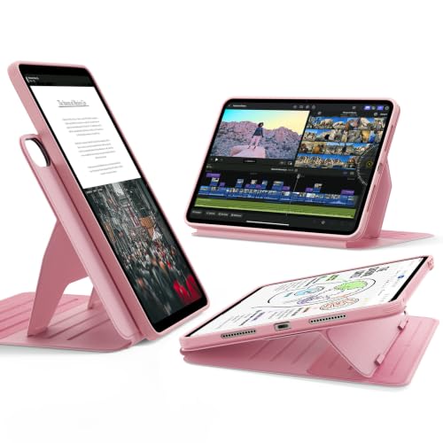 ESR Hülle für iPad Air 11 Zoll M4/M3/M2, iPad Air 8/7/6/5/4 (2026/2025/2024/2022/2020), drehbare Hülle mit Abnehmbarer Magnetabdeckung, Ständer im Hoc