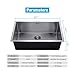 32 Inch Commercial Undermount Single Bowl Stainless Steel Kitchen Sink Outer Lip Thickness 11 Gauge Basin Thickness 18 Gauge