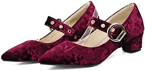 MENGLTX High Heels Sandals New Plus Big and Small 32-48 Size 4 color New Spring Autumn Women Pumps Shoes woman pointed Toe Square heels 769-2