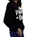 Caat Aycox Womens Mama Bear Printing Long Sleeves Casual Hooded Sweatshirt Black-L