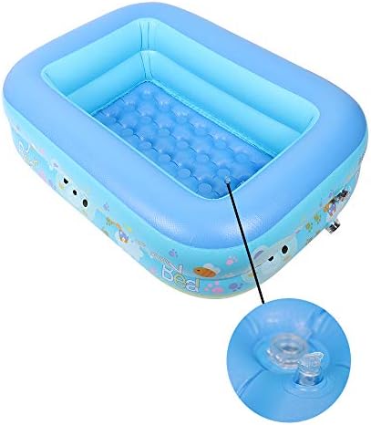 Blanketswarm Inflatable Baby Bathtub,Kid Toddler Infant Newborn Foldable Shower Pool Portable Shower Basin Travel for 0-36 Months