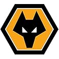 Wolverhampton Wanderers F.C. Soccer Sticker - Set of 2 - Yellow Vinyl Sticker - Wolves Logo - Sports Theme - Modern, Contemporary Style - Outdoor Use