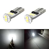 JDM ASTAR Extremely Bright 3030 Chipsets 168 175 194 2825 W5W T10 LED Bulbs,Xenon White--Brightest T10 Bulb on the market and 2yr Warranty Included