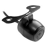 Universal Mount Front Rear Camera - Marine Grade Waterproof Built-in Distance Scale Lines Backup Parking/Reverse Assist Cam w/ Night Vision LED Lights 420 TVL Resolution & RCA Output - Pyle PLCM38FRV