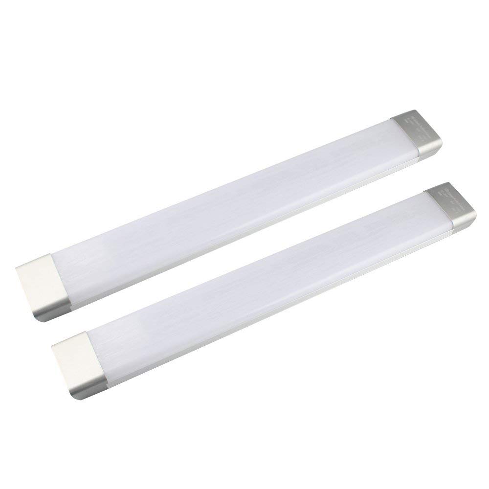 GALYGG 2ft LED Tube Light, 26W 2300LM 6500K (Daylight White) Fluorescent Tubes Replacement, Lighting Fixtures for Garage Closet - 2 Pack