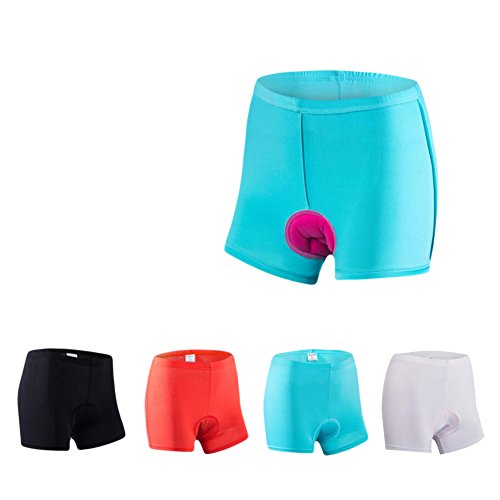 Goodkids Women's 3D Padded Bike Shorts Cycling Pants Tights Breathable Bicycle Gel Comfort Style Underwear (XXL, Black)
