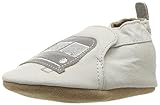Robeez Boys' Soft Soles, Big Bus Taupe, 18-24 Months M US Infant