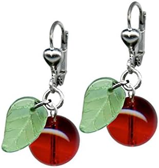 Classic Hardware Cherry Retrolite Glass Earrings