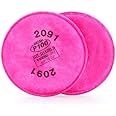 3M 2091 6000 Series Niosh Approved 2091 P100 Respirator Filter, 2/Pack