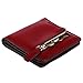 GDTK RFID Blocking Wallet Women's Small Compact Bifold Leather Purse Front Pocket Mini Wallet (Wine Red)