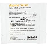 BASF Alpine WSG Water Soluble Granule Insecticide, Indoor Outdoor Pest Control for Ants, Flies, Bed Bugs, German Cockroach, 120 Count .35 Ounce Packets