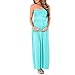 Women's Strapless Maxi Tube Maternity Dress with Pockets by Rags and Couture