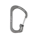 Nite Ize Size-2 S-Biner SlideLock Carabiner, Locking Carabiner Key Chain, Stainless-Steel