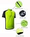 KORAMAN Men’s Reflective Short Sleeve Cycling Jersey with Zipper Pocket Quick-Dry Breathable Biking Shirt Green 2XLthumb 4