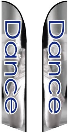 10ft Feather Banner - Dance Class (Double-Sided, Poles and Spike Base Included) - Style 3