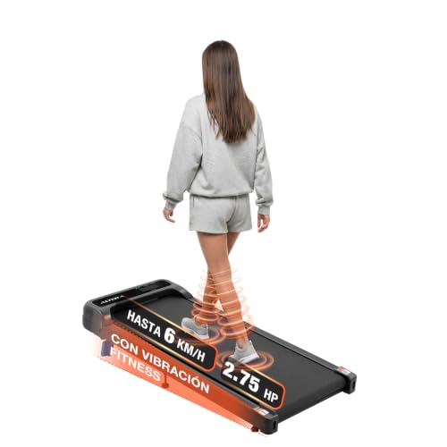 Altera Rambler - Caminadora Eléctrica Vibratoria Plegable Inclinacion | 120 kg, Motor 2.75 HP, 1-6 km/h, Vibración 4 Niveles, Inclinación Manual, Control Remoto, Compacta para Casa y Oficina