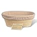 Haneye Oval Proofing Basket with Liner, 8.2