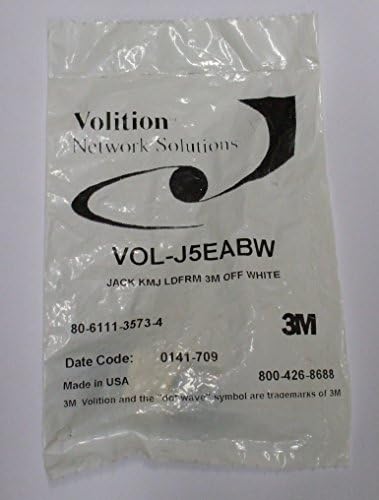 Volition Network Solutions VOL-J5EABW Jack kKMJLDFRM 3M Off White