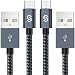 Micro USB Cable Android Charger - Syncwire [2-Pack 6.5 ft] Super-Durable Nylon-Braided Fast Sync & Charging Cord for Samsung, Kindle, HTC, Nexus, LG, Xbox, PS4, Smartphones & More - Space Gray primary