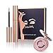 PF 79 Magnetic Eyeliner with 3D Magnetic Eyelash Set Natural Full Eye Magnet Eyelashes Ultra-thin Reusable and Handmade 5 Magnet Eyelashes False Fake Lashes with Eyelash Tweezer