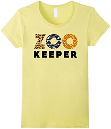 Womens Zookeeper African Savanna Animal Print T-Shirt XL Lemon