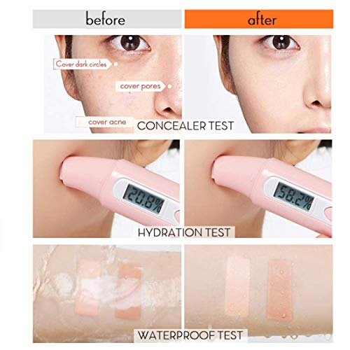 Little Gold Tube Foundation Concealer, Perfect Coverage Concealer, Waterproof Hypoallergenic Foundation, Acne Foundation Beauty, Skin Face Cover of Blemish Problem, Whelk, Spots, Tattoos(2PCS)