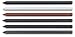 CRETACOLOR Graphite Lead Set, 6-Colors, multicolor, 5.000
