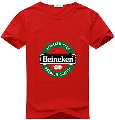 heineken men's Crew Neck Tee shirt Red Large