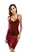 Carprinass Women's Sleeveless Bodycon Midi Dress Velvet Club Bandage Dress