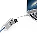 AUKEY USB-C Hub with Ethernet, 3 USB 3.0 Ports, Silver Aluminum Body for MacBook 2016, ChromeBook Pixel, Other Type-C Supported Devices