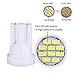 Aucan 12v 50pcs T10 W5W 2825 158 192 168 194 10-SMD 3014 LED Light bulbs Used for Instrument Cluster, Door Courtesy