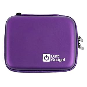 DURAGADGET Purple Rigid Insulin Diabetes Medical Supplies Shell Storage/Travel Case | Dimensions 125 mm x 95 mm x 25 mm